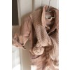 Roze gebreide sjaal - Nele nude 